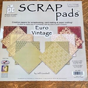 Provo Craft Euro Vintage Scrap Pads